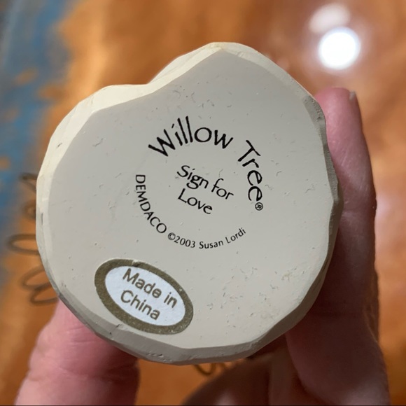 Willow Tree Sign for Love Susan Lordi 2003 Carving Angel Figurine - Picture 8 of 8